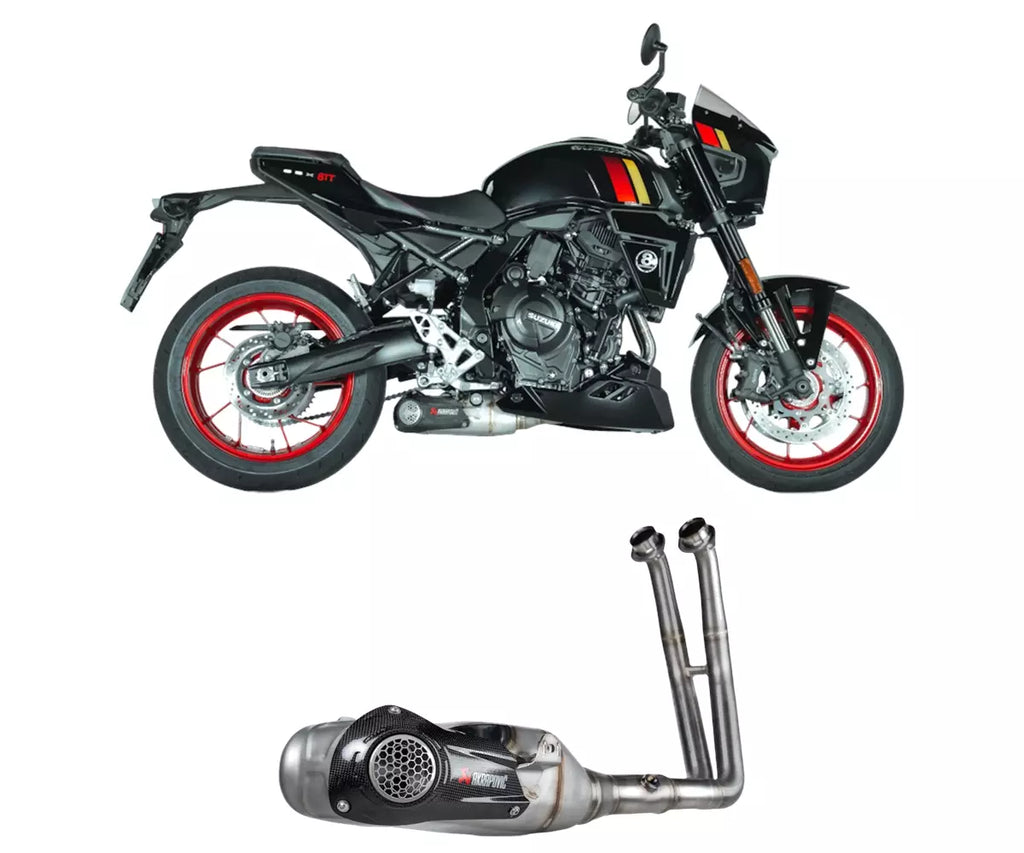 Akrapovič Suzuki GSX-8R / GSX-8TT Full Exhaust System 2022–2026 Racing Line Stainless Steel – S-S8R1-HHAKESS