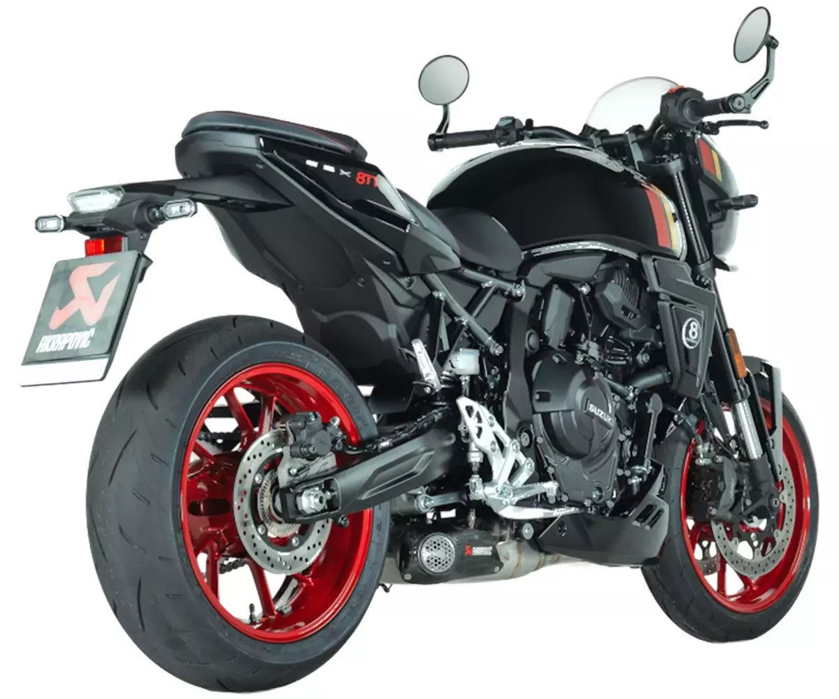 Akrapovič Suzuki GSX-8R / GSX-8TT Full Exhaust System 2022–2026 Racing Line Stainless Steel – S-S8R1-HHAKESS