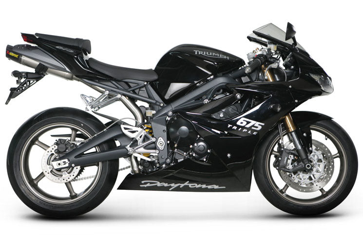 Akrapovič Triumph Daytona 675 Slip-On Exhaust 2006–2012 Titanium – S-T675SO3-HACT