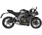 Akrapovič Triumph Daytona 660 / Tiger Sport 660 Full Exhaust System 2024–2026 Racing Line Titanium – S-T6R2-CQTBL
