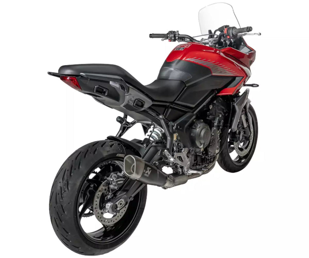 Akrapovič Triumph Daytona 660 / Tiger Sport 660 Full Exhaust System 2024–2026 Racing Line Titanium – S-T6R2-CQTBL