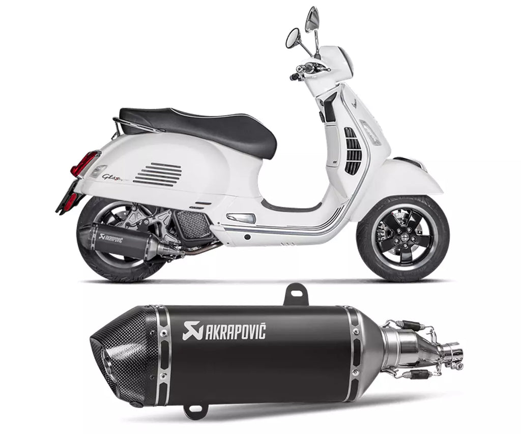 Akrapovič Vespa GTS 125 Super Slip-On Exhaust 2021–2023 Slip-On Line – S-VE125SO2-HZBL