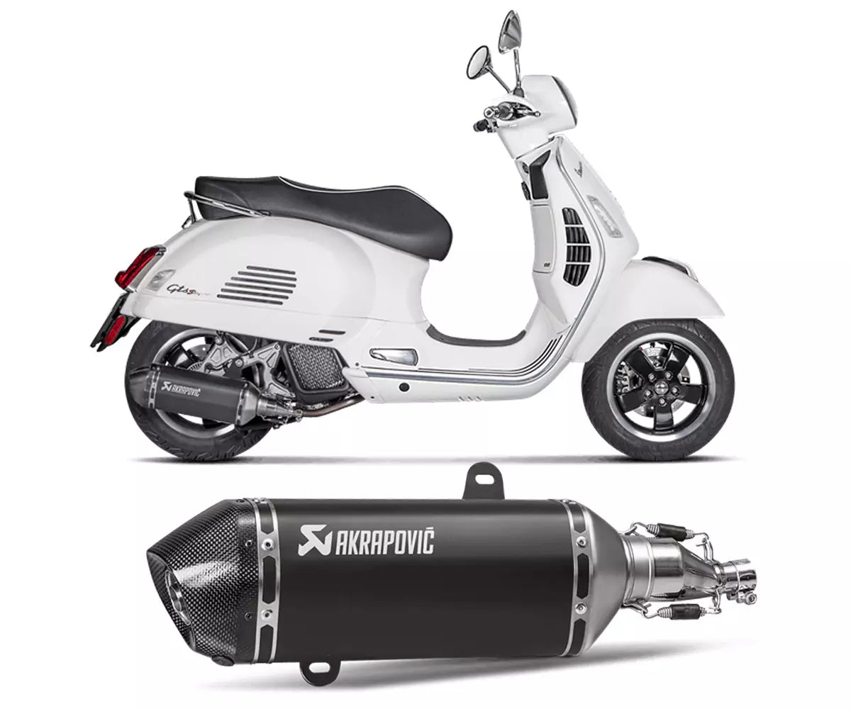 Akrapovič Vespa GTS 125 Super Slip-On Exhaust 2021–2023 Slip-On Line – S-VE125SO2-HZBL