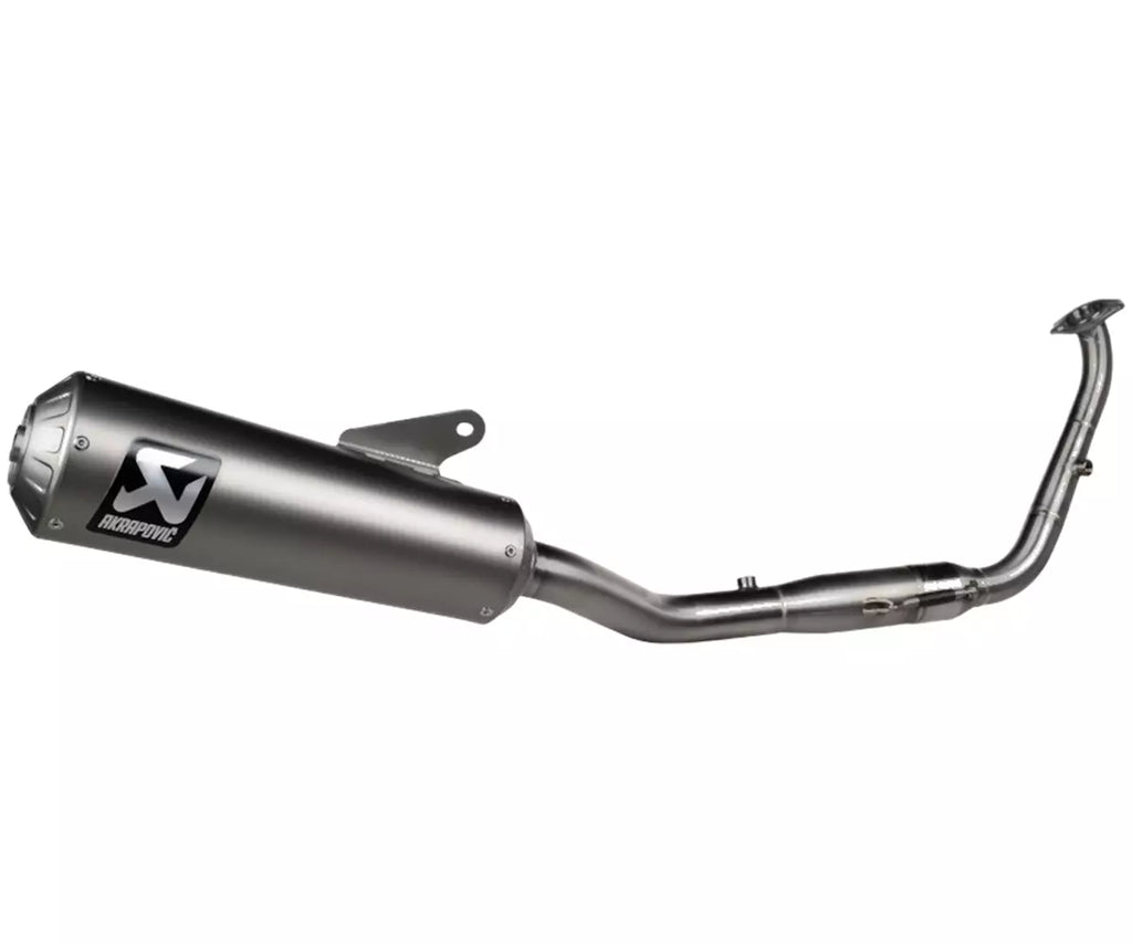 Akrapovič Yamaha XSR 125 Full Exhaust System 2025–2026 Racing Line Titanium – S-Y125R13-HBFGT
