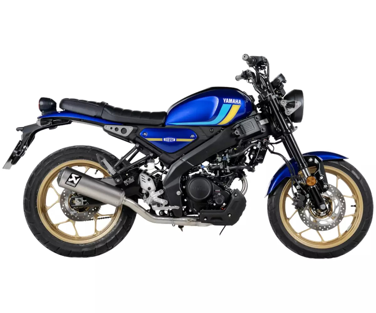 Akrapovič Yamaha XSR 125 Full Exhaust System 2025–2026 Racing Line Titanium – S-Y125R13-HBFGT