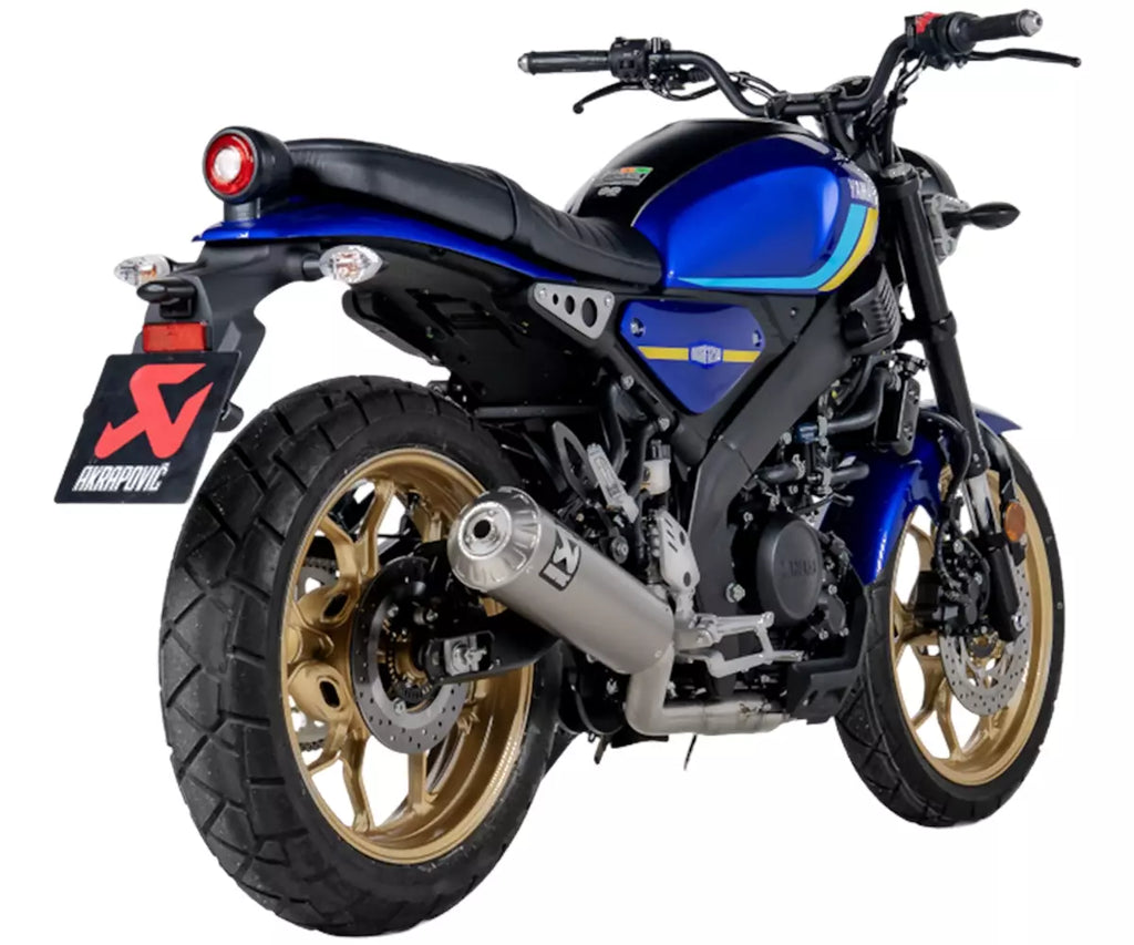 Akrapovič Yamaha XSR 125 Full Exhaust System 2025–2026 Racing Line Titanium – S-Y125R13-HBFGT