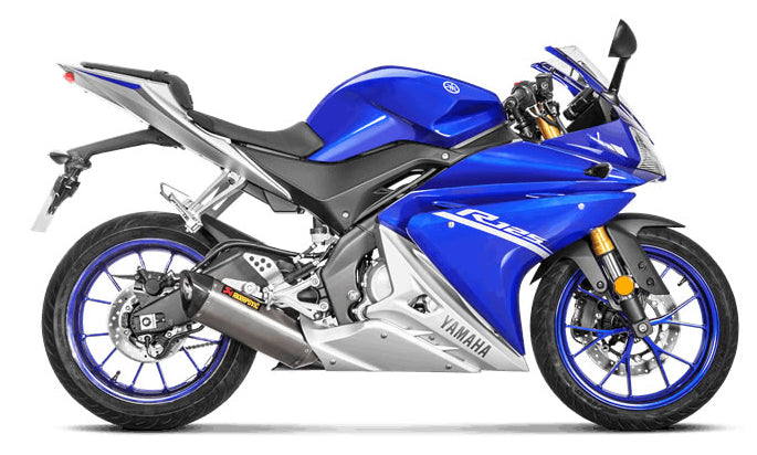 Akrapovič Yamaha MT-125 Full Exhaust System 2014–2019 Racing Line Titanium – S-Y125R4-HRT