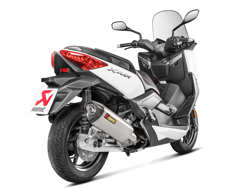 Akrapovič Yamaha XMAX 125 Slip-On Exhaust 2017–2020 Stainless Steel – S-Y125SO5-HRSS/1