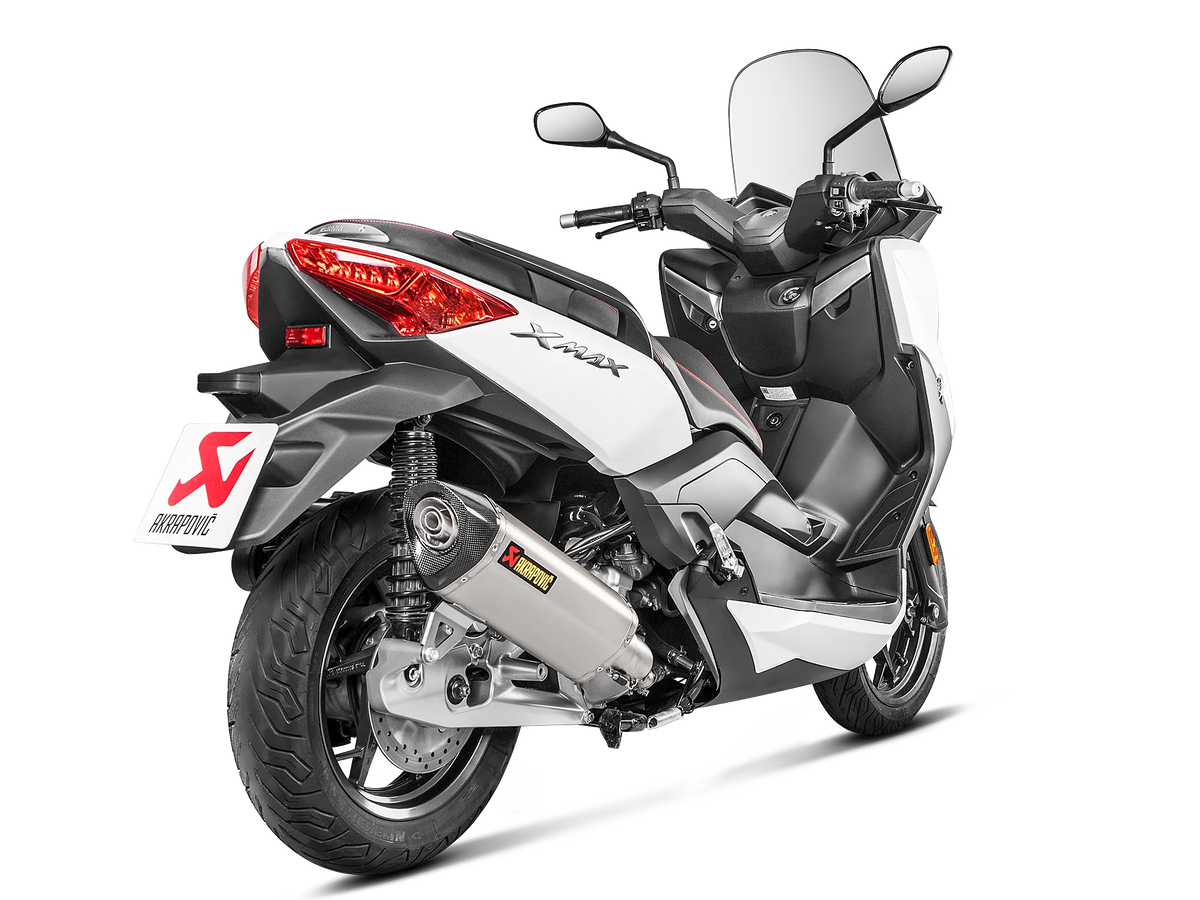 Akrapovič Yamaha XMAX 125 Slip-On Exhaust 2017–2020 Stainless Steel – S-Y125SO5-HRSS/1