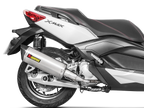 Akrapovič Yamaha XMAX 125 Slip-On Exhaust 2017–2020 Stainless Steel – S-Y125SO5-HRSS/1