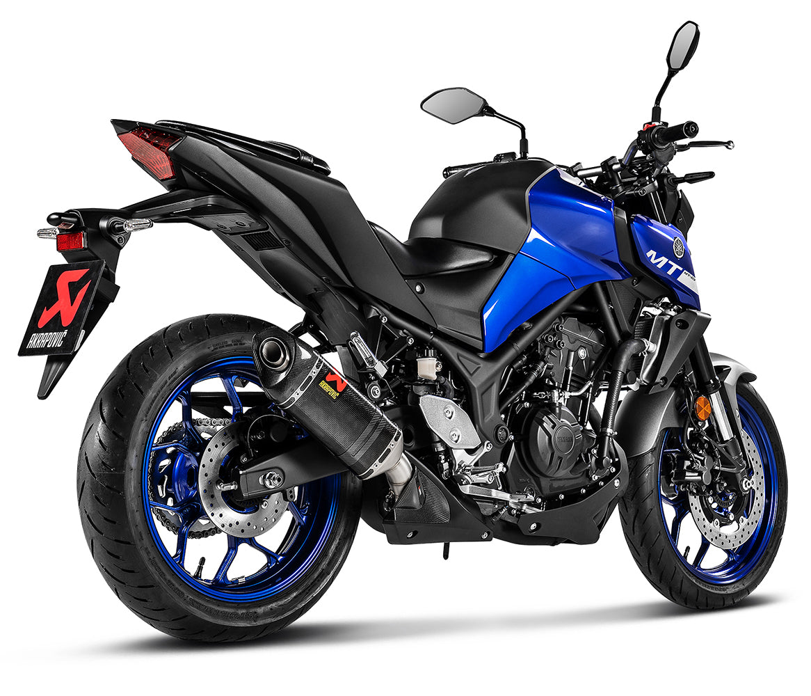 Akrapovič Yamaha MT-03 Slip-On Exhaust 2016–2021 Carbon – S-Y2SO16-HAPC/1