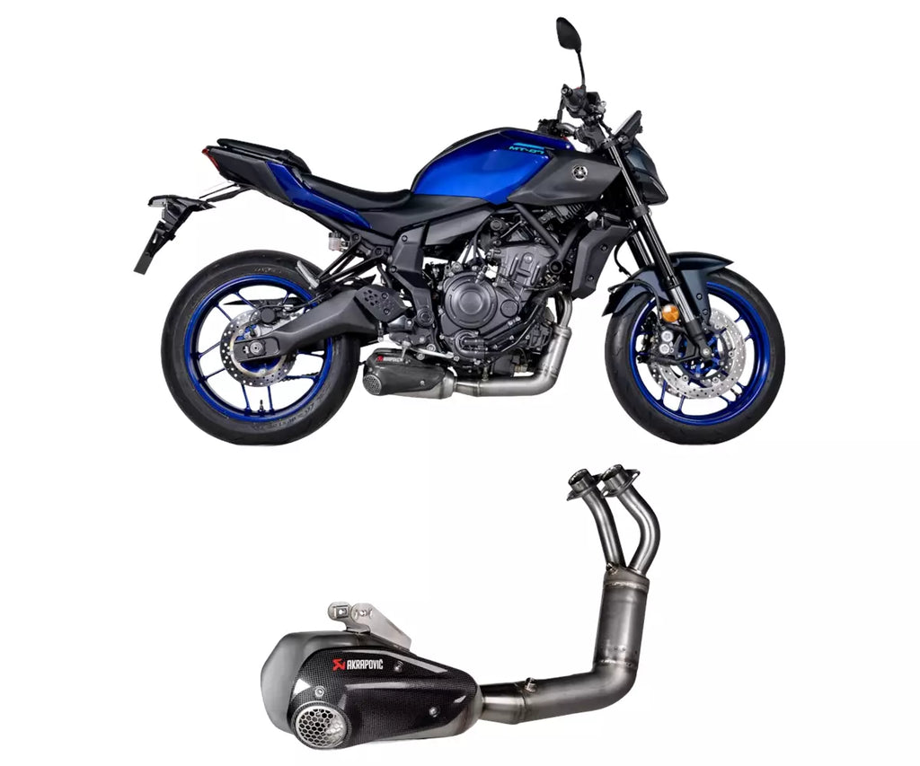 Akrapovič Yamaha MT-07 Full Exhaust System 2021–2026 Racing Line Stainless Steel – S-Y7R13-HKGKHSS