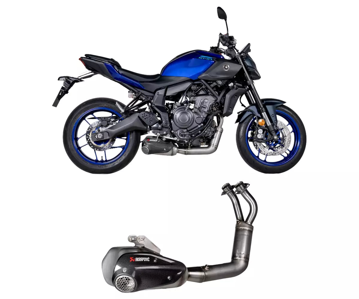 Akrapovič Yamaha MT-07 Full Exhaust System 2021–2026 Racing Line Stainless Steel – S-Y7R13-HKGKHSS