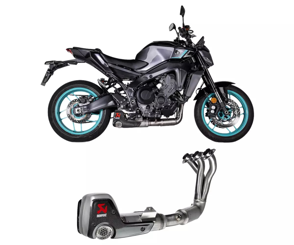 Akrapovič Yamaha MT-09 / Tracer 9 Full Exhaust System 2025–2026 Racing Line Stainless Steel – S-Y9R22-HKKSS