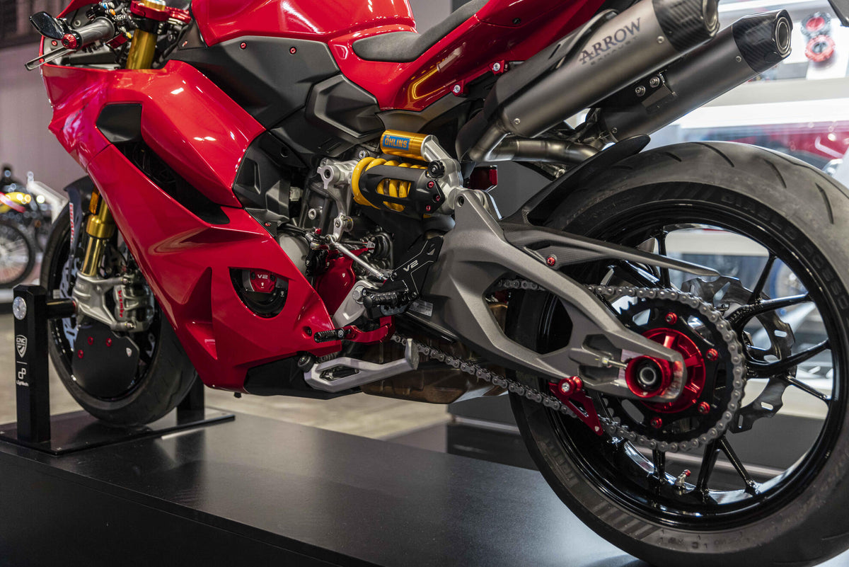 CNC Racing Hole Cover Plates & Tie – Down Strap Supports for Ducati Panigale V2 and Streetfighter V2 MY2025 - CNC Racing image 3