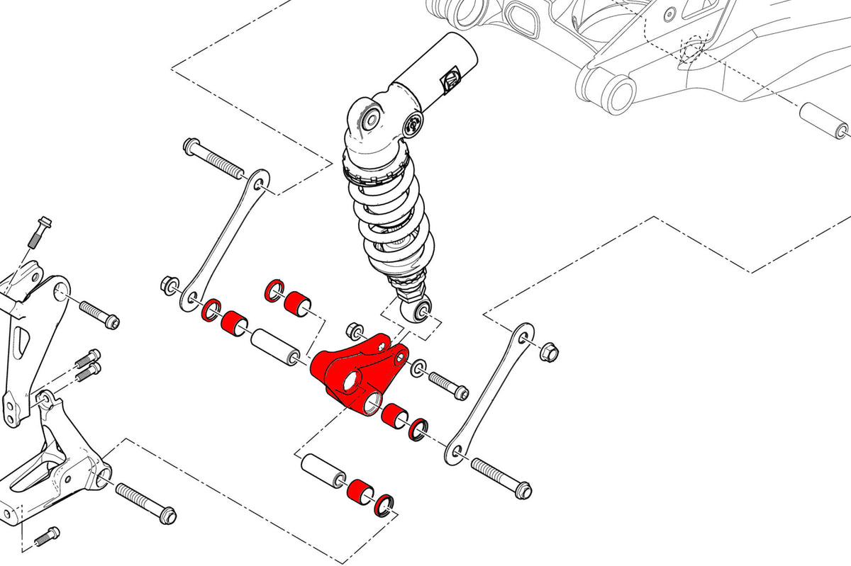 CNC Racing Rear Suspension Rocker Arm for Ducati Panigale V4 and Streetfighter V4 - CNC Racing image 5