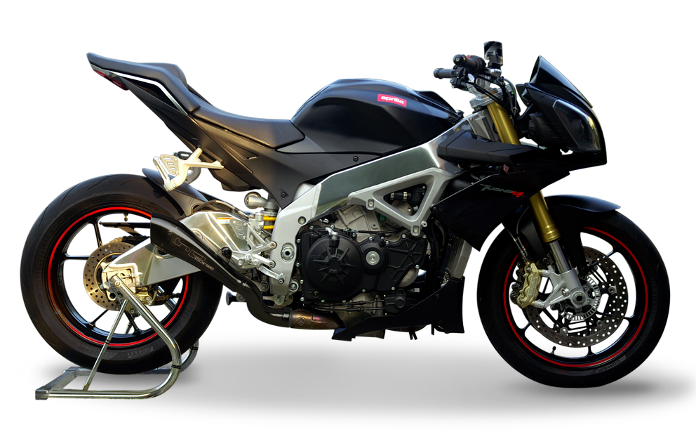 HP Corse Hydroform Black Exhaust for Aprilia Tuono V4 R 2011-2015 - HP Corse