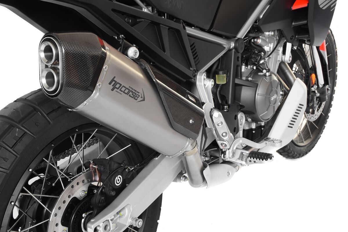 HP Corse SPS Carbon 350 Titanium Exhaust for Aprilia Tuareg 660 2022-2024 - HP Corse
