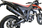 GPR exhaust Aprilia Rx 125 2018-2020, Furore Evo4 Nero, Homologated legal slip-on exhaust including removable db killer and link pipe - GPR Exhausts