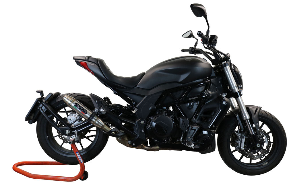 GPR exhaust Benelli 502 C 2019-2020, Deeptone Inox, Homologated legal slip-on exhaust including removable db killer and link pipe - GPR Exhausts