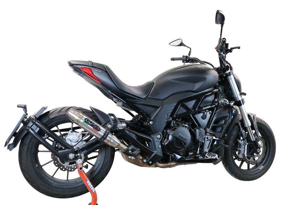 GPR exhaust Benelli 502 C 2019-2020, Deeptone Inox, Homologated legal slip-on exhaust including removable db killer and link pipe - GPR Exhausts