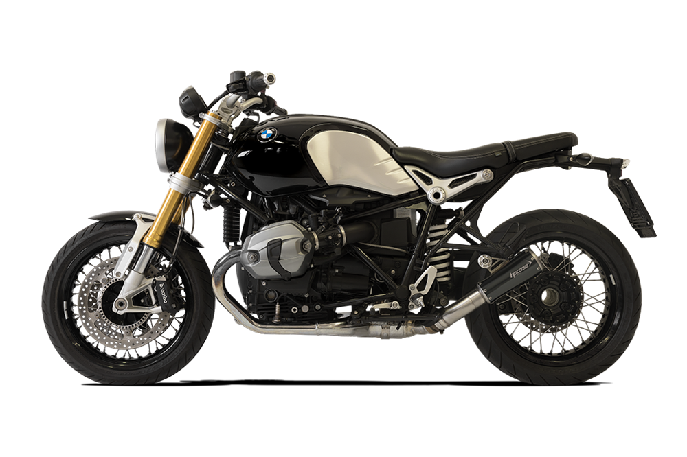 HP Corse GP-07 Black (Single Muffler, Low Position) Exhaust for BMW R Nine T 2014-2016 - HP Corse