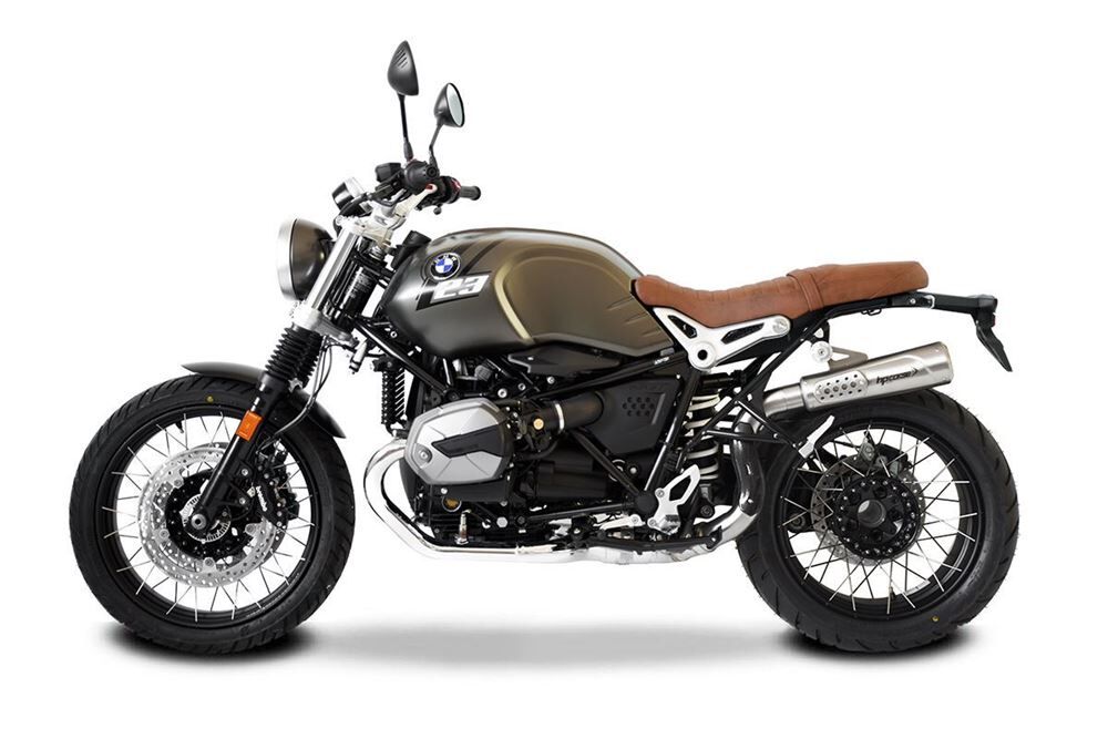 HP Corse Hydroform RS 300 Satin (Single Muffler, High Position) Exhaust for BMW R Nine T 2021-2024 - HP Corse