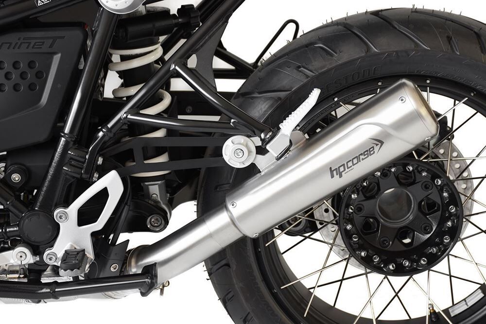 HP Corse Hydroform RS 300 Satin (Single Muffler, Low Position) Exhaust for BMW R Nine T 2021-2024 - HP Corse