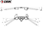 DBK Ducati Panigale V4 Adjustable GP Clip-On Handlebars H+10mm