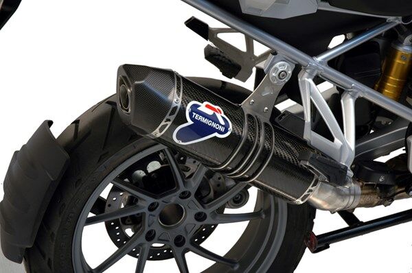 BMW R 1200 GS 2013-2016 Termignoni Relevance Stainless Steel Homologated Silencer with Carbon Sleeve - TERMIGNONI