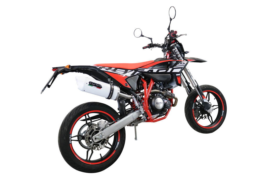 GPR exhaust Beta RR 125 4T Enduro 2021-2024, Albus Evo4, Slip-on exhaust legal for UK and non-EU markets including link pipe and removable db killer - GPR Exhausts