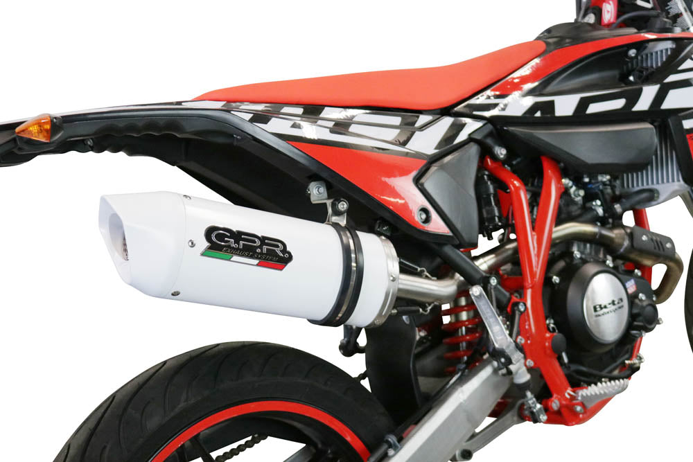 GPR exhaust Beta RR 125 4T Enduro 2021-2024, Albus Evo4, Slip-on exhaust legal for UK and non-EU markets including link pipe and removable db killer - GPR Exhausts