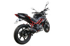 GPR exhaust Benelli Bn 125 2018-2020, M3 Black Titanium, full system exhaust legal for UK and non-EU countries including removable db killer - GPR Exhausts