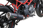 GPR exhaust Benelli Bn 125 2018-2020, M3 Black Titanium, full system exhaust legal for UK and non-EU countries including removable db killer - GPR Exhausts