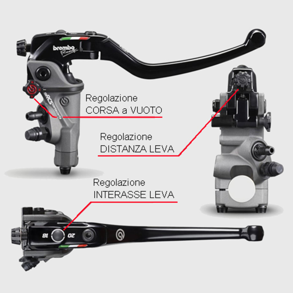 CNC Racing Radial Brake Master Cylinder Brembo 19RCS Corsa Corta Folding Lever 18 – 20 Ratio - Brembo image 11