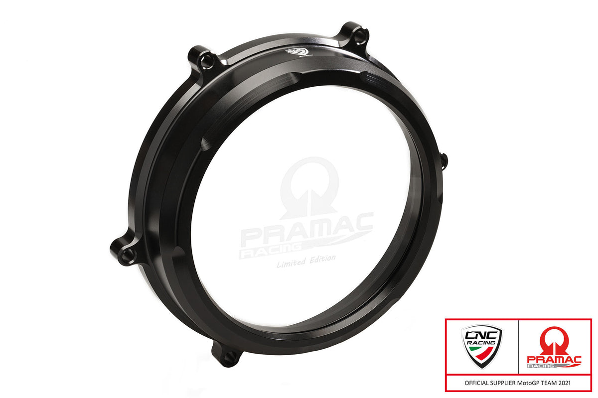 CNC Racing Clear oil bath clutch cover Ducati Panigale 959, 1199 and 1299 – Pramac Racing Limited Edition