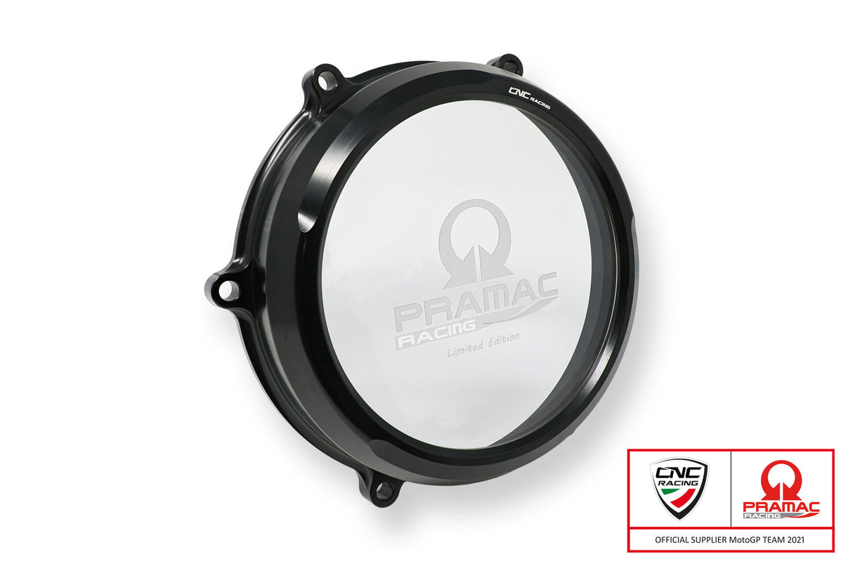 CNC Racing Clear oil bath clutch cover Ducati Panigale V4 – Pramac Racing Limited Edition