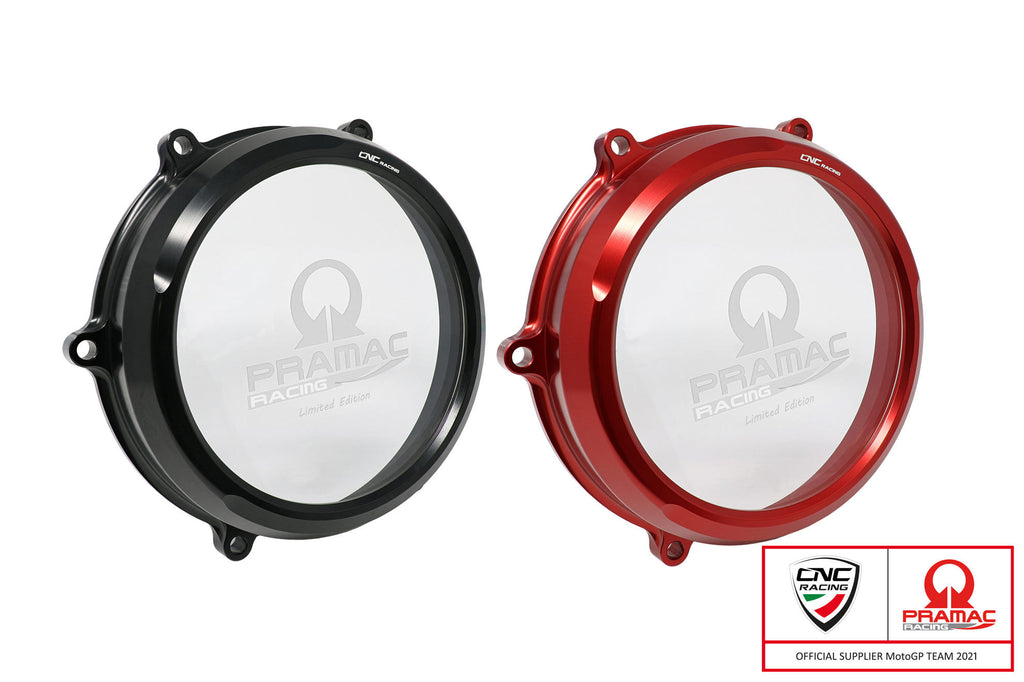 CNC Racing Clear oil bath clutch cover Ducati Panigale V4 – Pramac Racing Limited Edition - CNC Racing