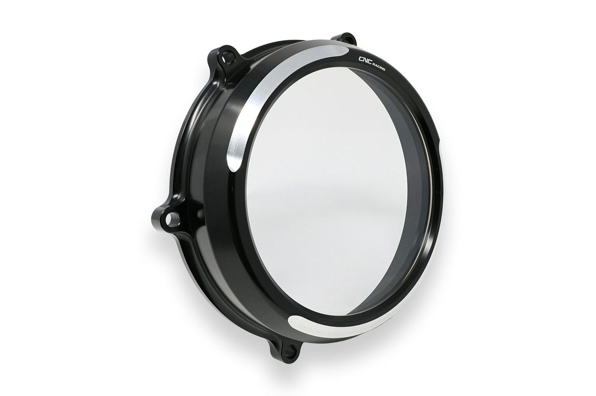 CNC Racing Clear oil bath clutch cover Ducati Panigale V4 BICOLOR