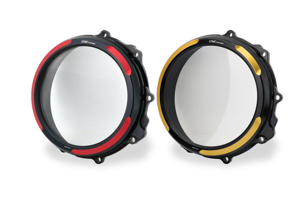 CNC Racing Clear clutch cover MV Agusta – hydraulic control – Bicolor - CNC Racing