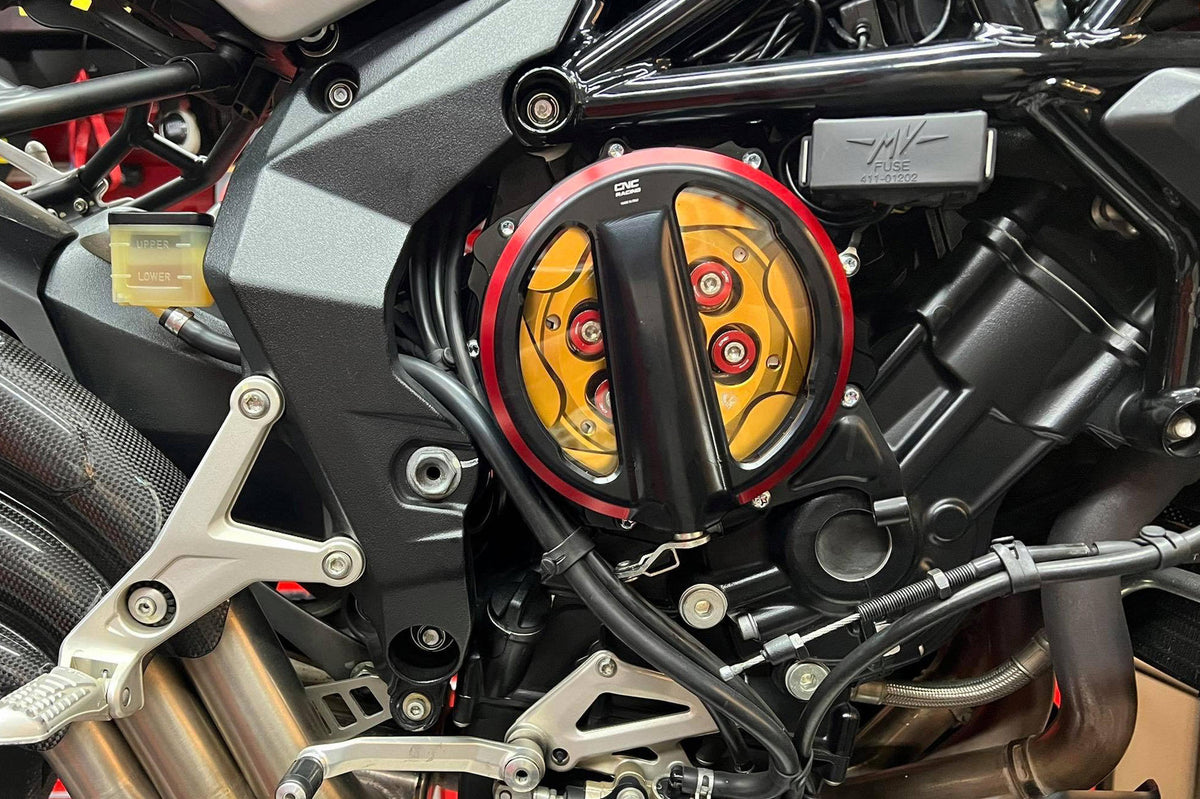 CNC Racing Clear clutch cover MV Agusta – cable control – Bicolor Edition - CNC Racing image 4
