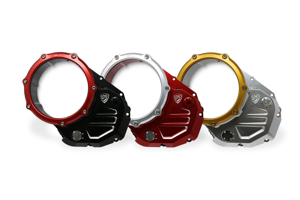 CNC Racing Clear cover oil bath clutch Ducati – Bicolor Edition - CNC Racing