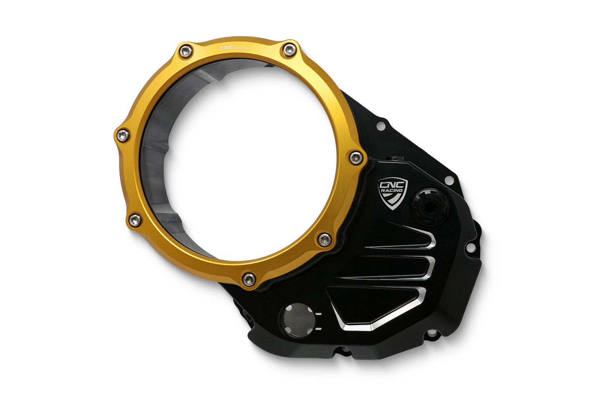 CNC Racing Clear cover oil bath clutch Ducati – Bicolor Edition