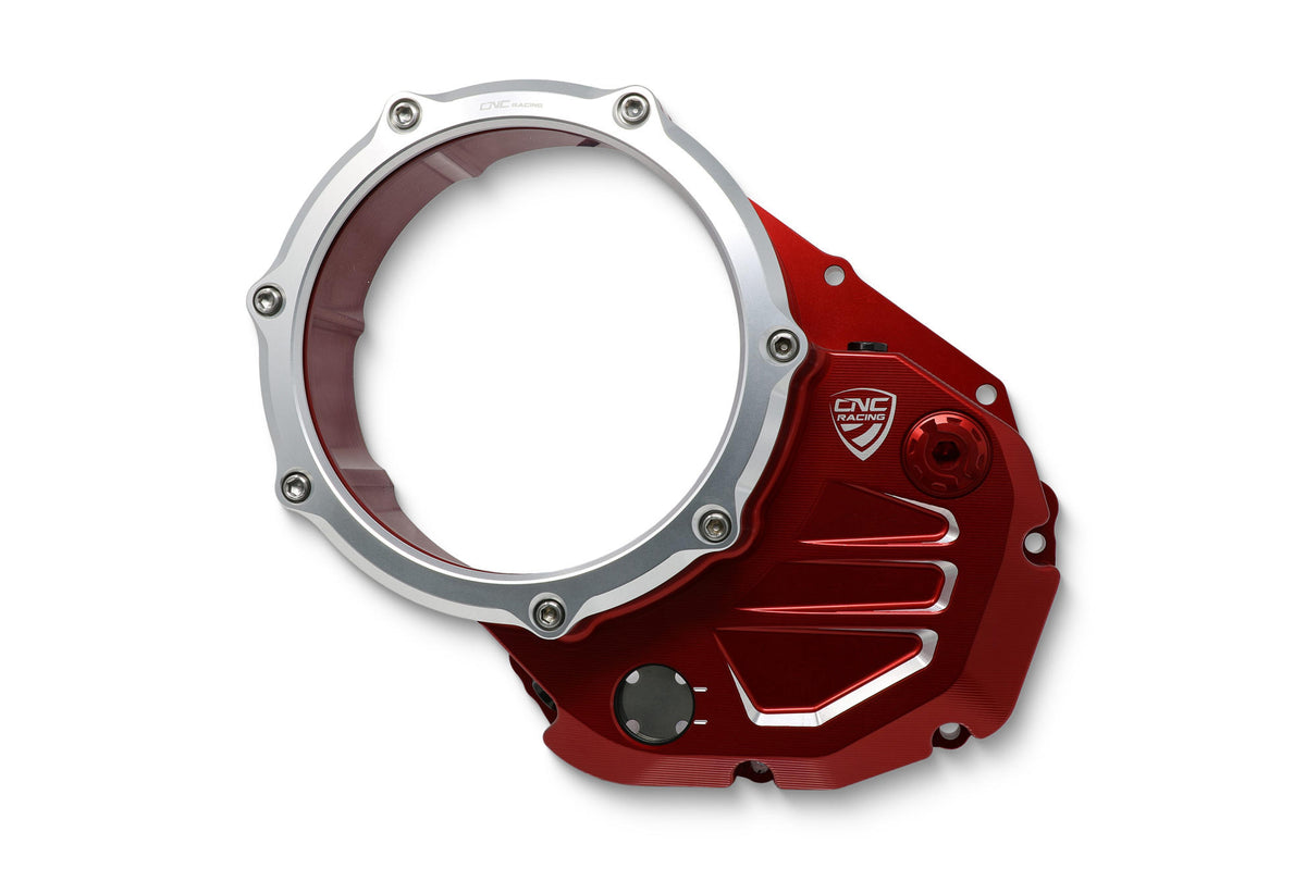 CNC Racing Clear cover oil bath clutch Ducati – Bicolor Edition