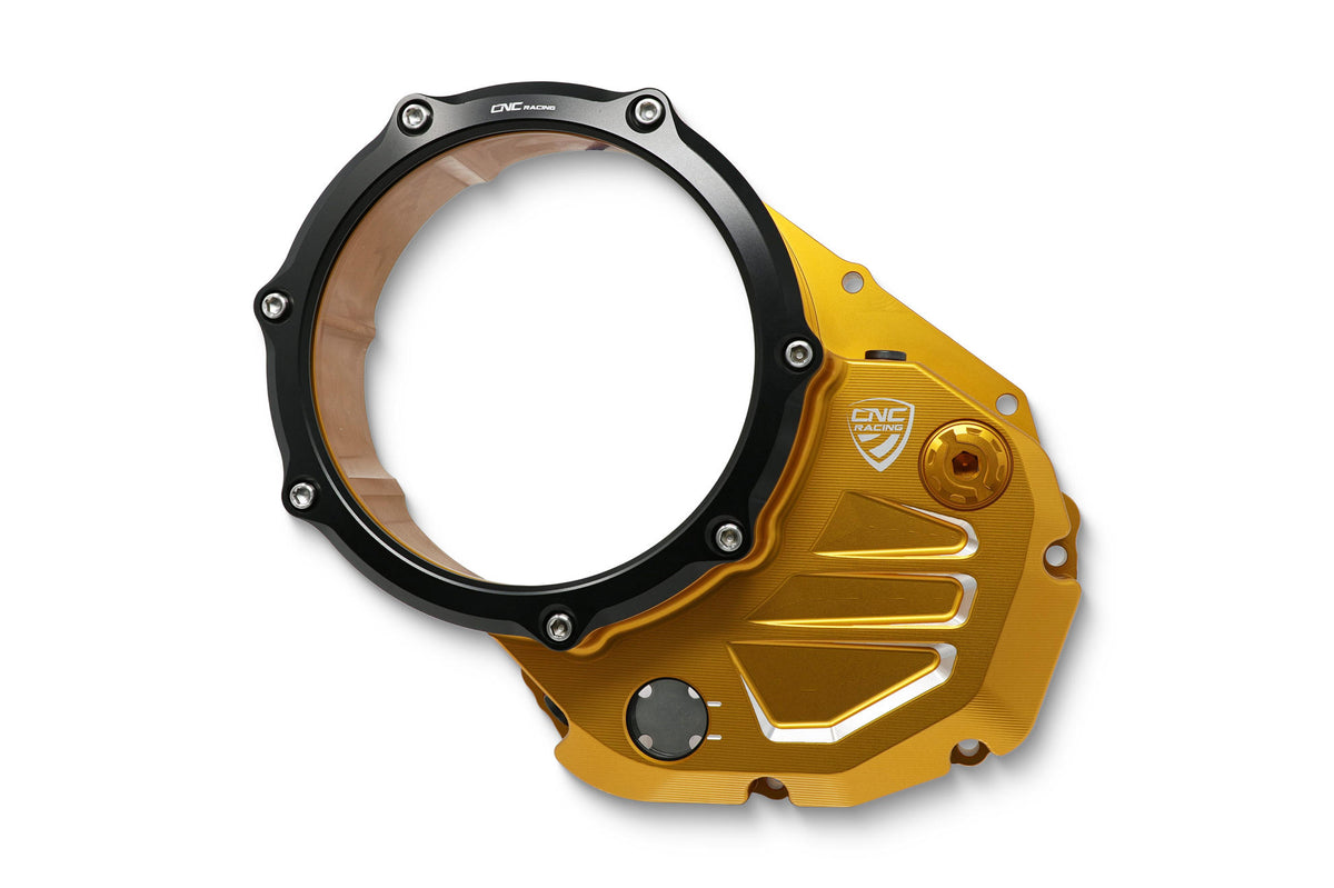 CNC Racing Clear cover oil bath clutch Ducati – Bicolor