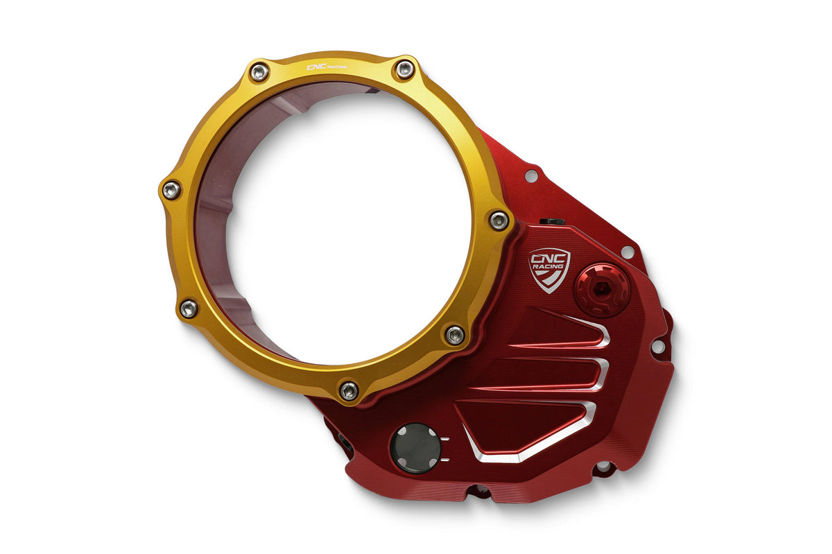 CNC Racing Clear cover oil bath clutch Ducati – Bicolor