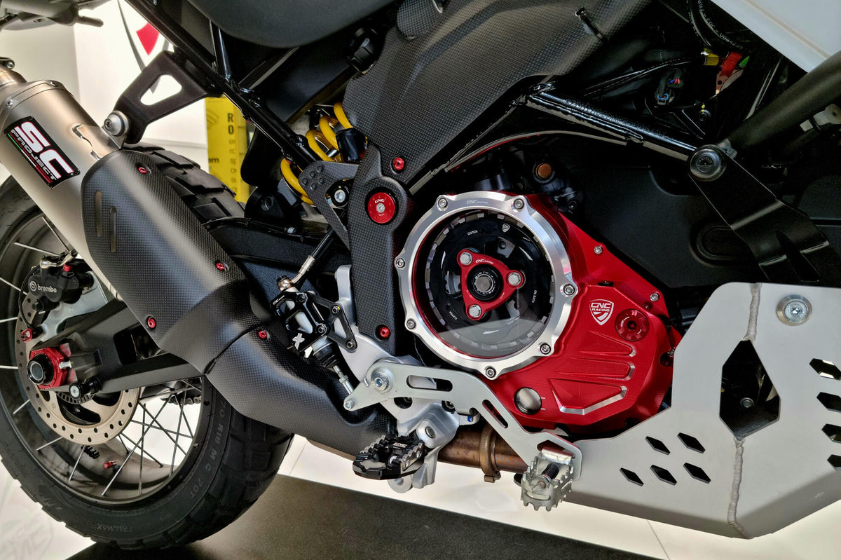 CNC Racing Exhaust Silencer Full Guard for Ducati Desertx – Carbon - CNC Racing image 3