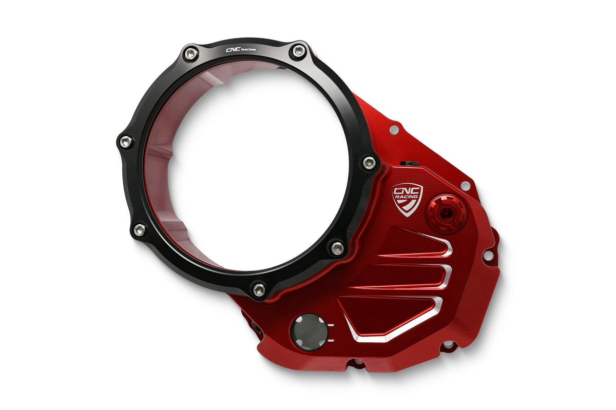 CNC Racing Clear cover oil bath clutch Ducati – Bicolor Edition