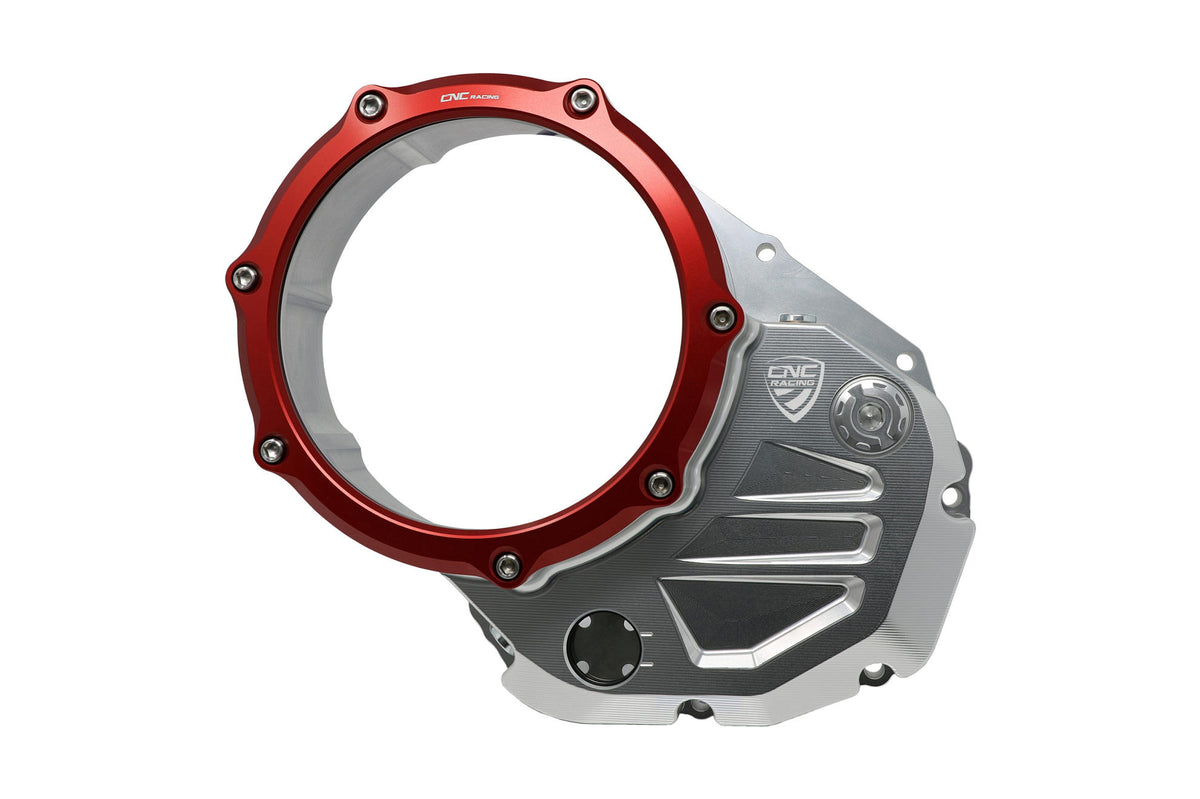 CNC Racing Clear cover oil bath clutch Ducati – Bicolor Edition