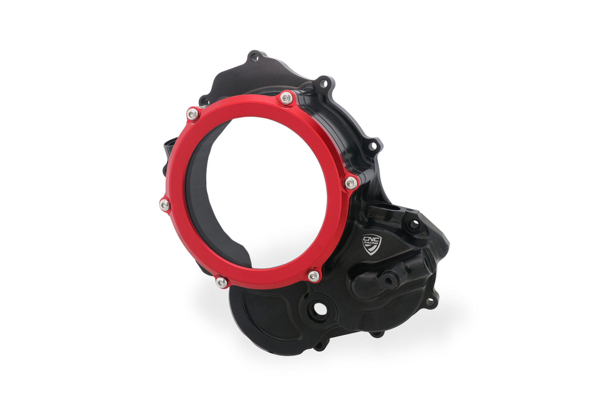 CNC Racing Clear cover oil bath clutch Ducati – Bicolor Edition